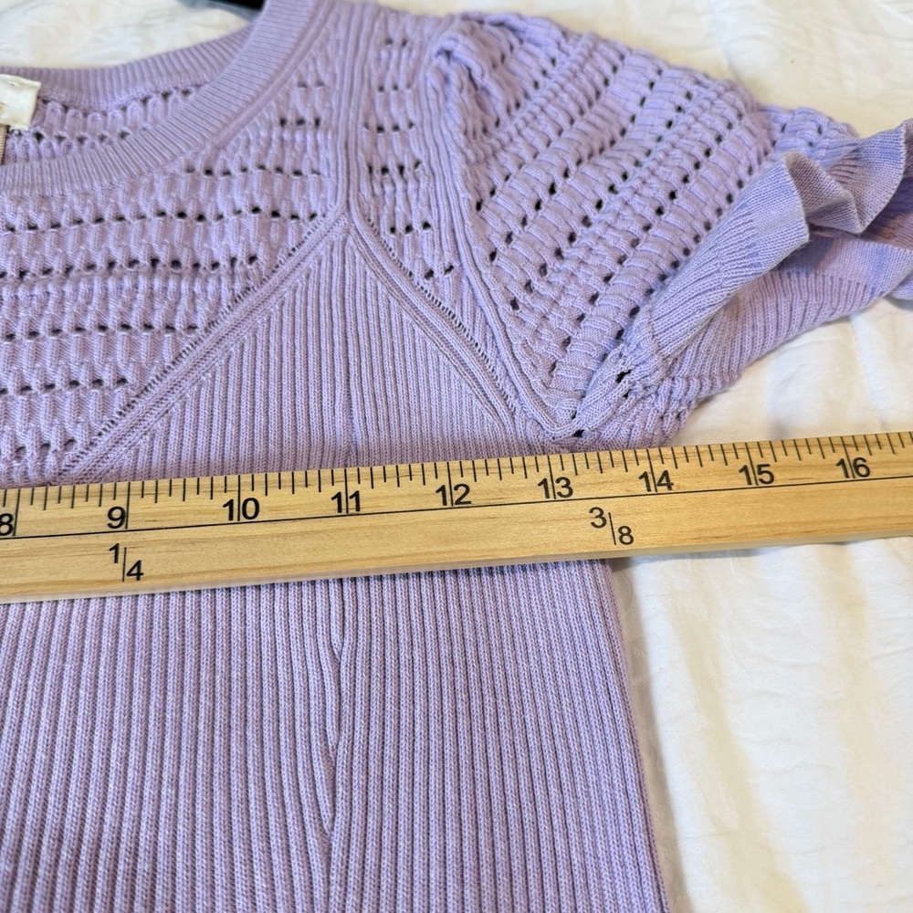 Maeve Anthropologie knit women’s dress small purple lavender fit and flare - Picture 5 of 6